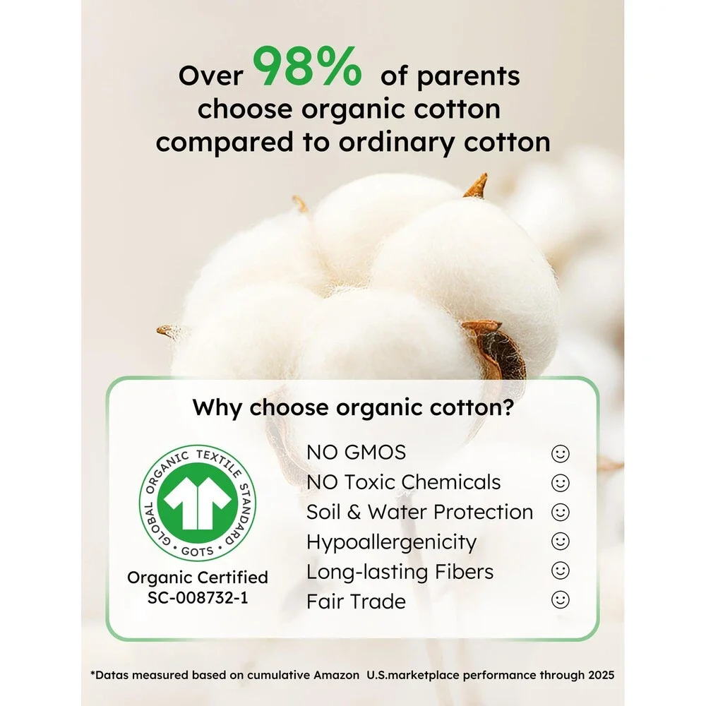 Yoofoss Baby Pajamas 100% Organic Cotton Sleepers 6-9 Month Clothes 6-9 M